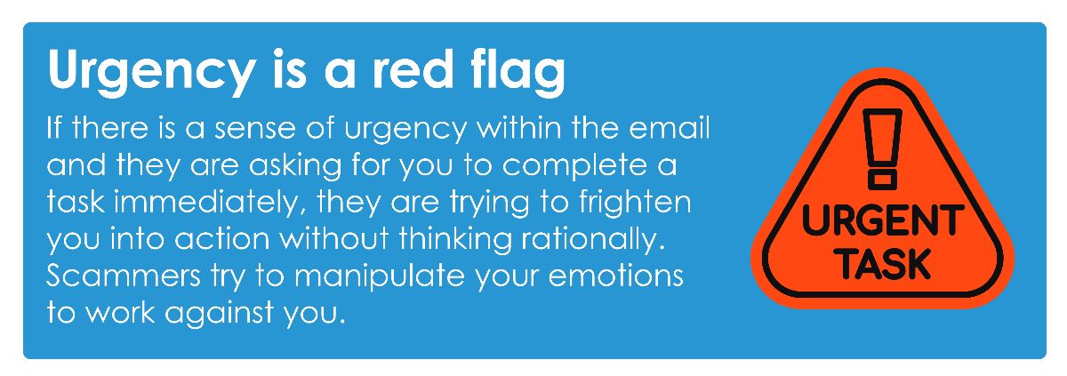 urgency is a red flag urgency is a red flag